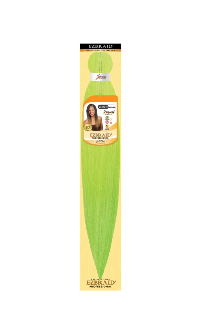 EZ BRAID braiding hair -NEON GREEN