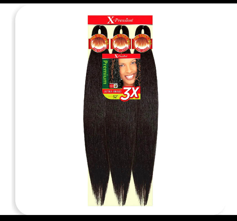 Outre Xpression 3x Prestretched Braid hair #1(52”)