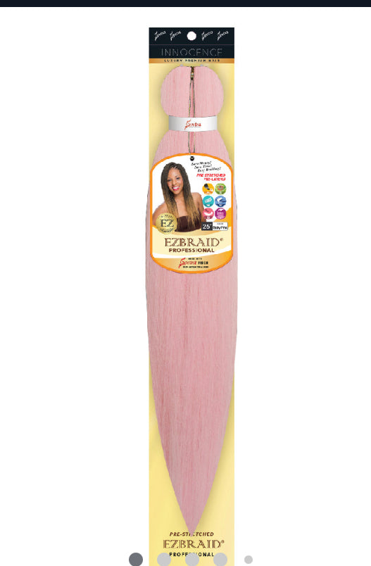 EZ Braid Prestretched braiding hair-BABY PINK