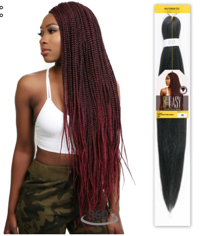 B-EASY braid hair #1B (off black)