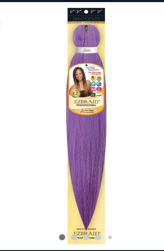 EZ Braid pre stretched braiding hair-LAVENDER