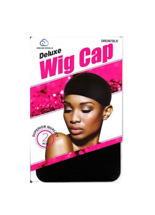 Black wig cap 2pc